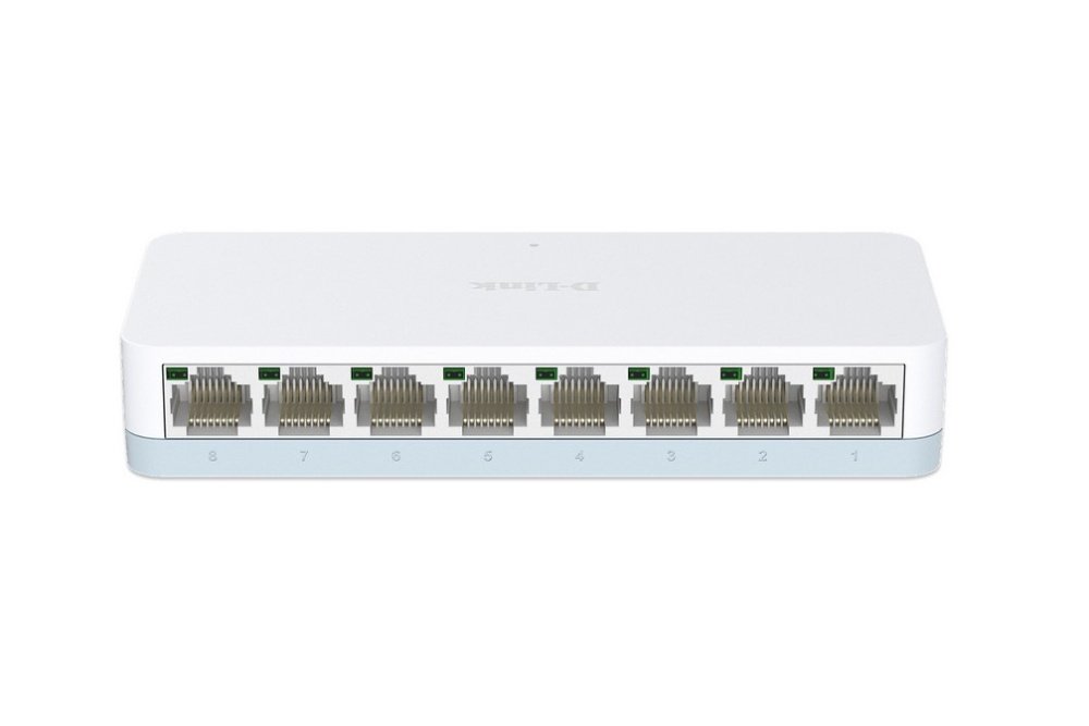 Неуправляемый коммутатор D-Link DES-1008C/C1A с 8 портами 10/100Base-TX