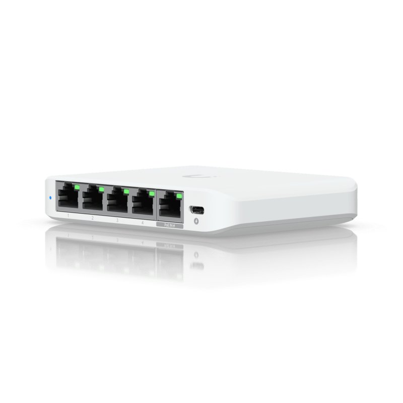 Коммутатор Ubiquiti UniFi Switch Flex Mini 2.5G Compact (USW-Flex-2.5G-5)