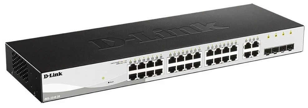 Коммутатор D-Link (DGS-1210-28/FL) 24G 4GBIC управляемый