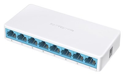 Коммутатор Mercusys MS108 неуправляемый, 8 портов Ethernet 100Mbps