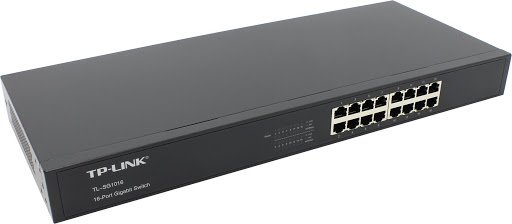TP-LINK TL-SG1016 Коммутатор неуправляемый, 16 портов GbEthernet 1000Mbps, настольный