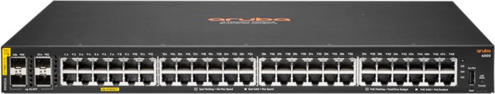 Коммутатор HPE Aruba 6000 (R8N85A) Managed L2 48G Class4 PoE 370W 4SFP Switch