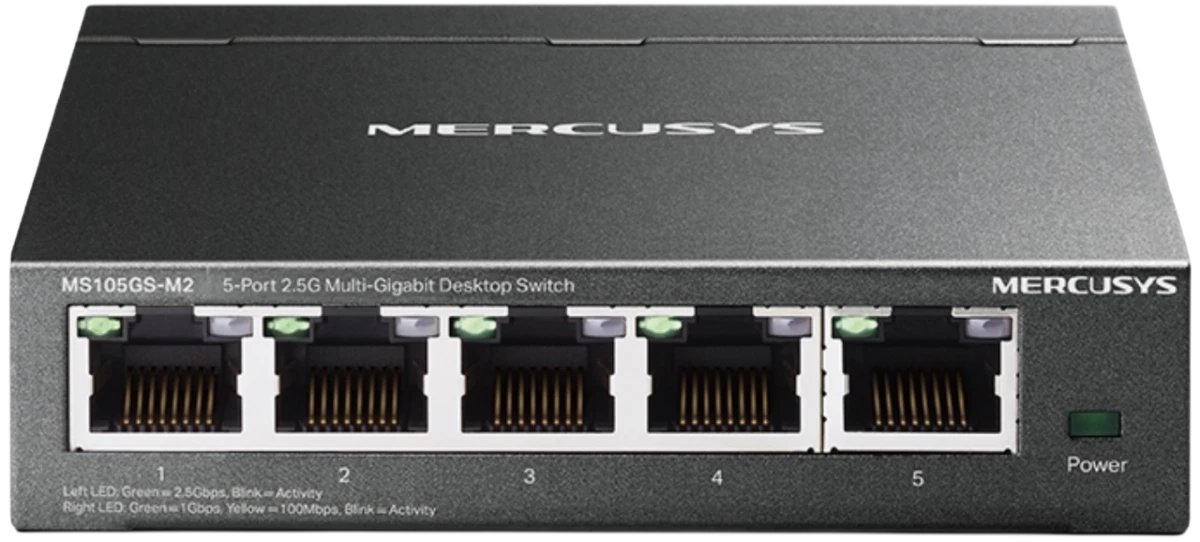 Mercusys MS105GS-M2 Настольный коммутатор с 5 портами 2,5 Гбит/с