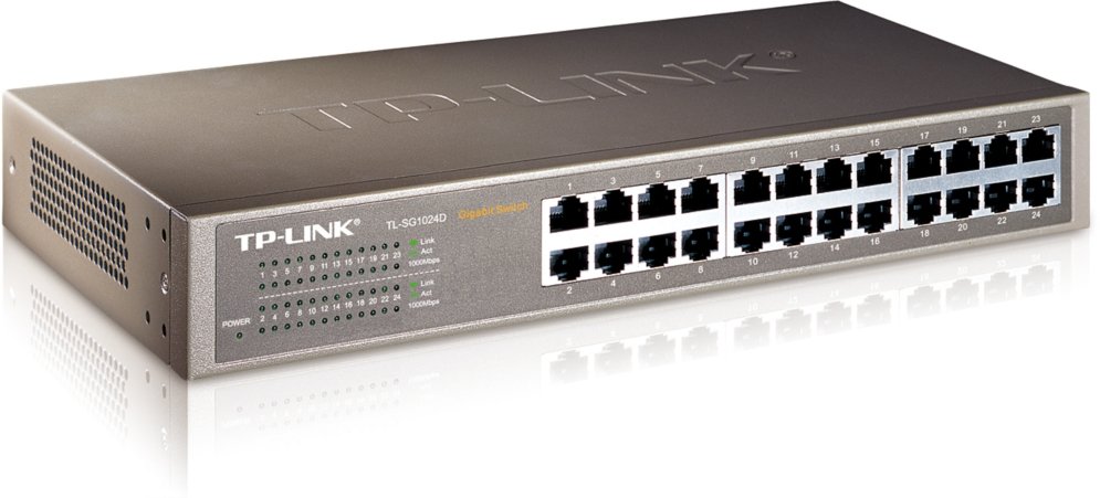 TP-LINK SMB TL-SG1024D, Коммутатор 24-портовый гигабитный настольный/монтируемый в стойку