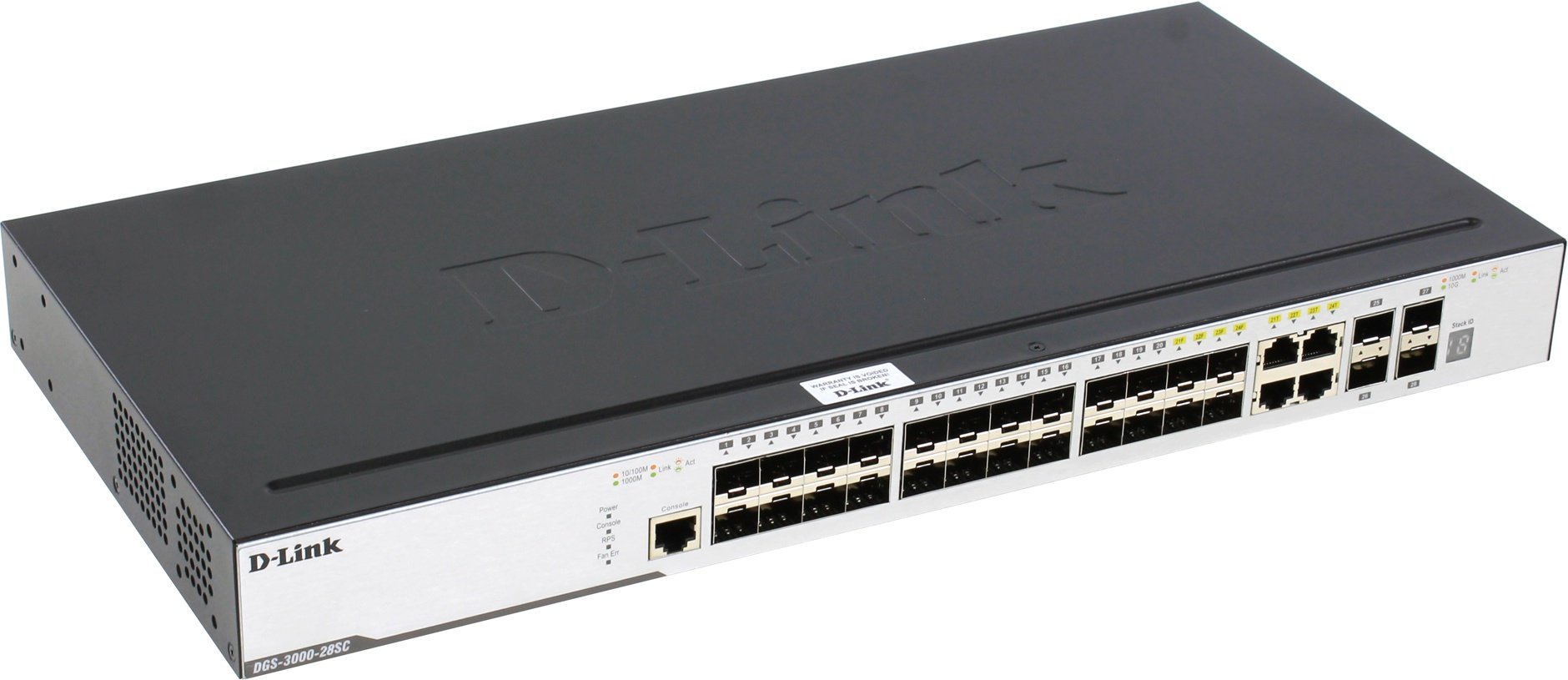 Коммутатор D-Link DGS-3000-28SC/A1A 4G 20SFP 4SFP+ управляемый