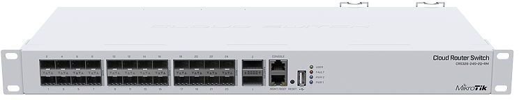Коммутатор MikroTik CRS326-24S+2Q+RM  черный