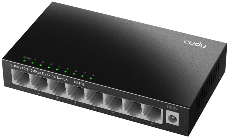 Коммутатор неуправляемый Cudy FS108 (L2) 8x100Мбит/с