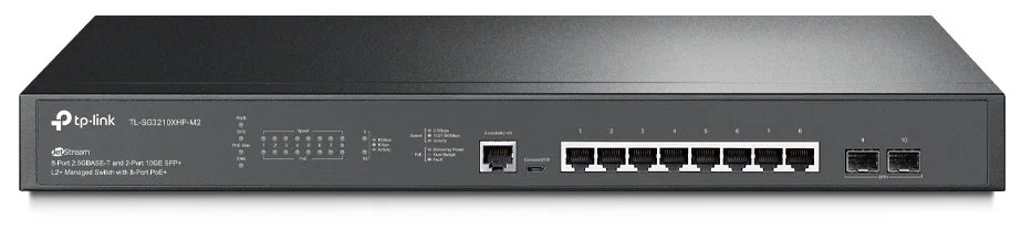 Коммутатор TP-Link (TL-SG3210XHP-M2) 2SFP+ 8PoE+ 240W управляемый