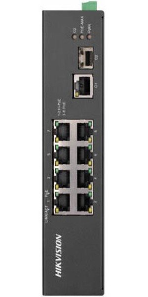Коммутатор неуправляемый Hikvision DS-3T0310HP-E/HS 8x100Мбит/с 1x1Гбит/с 1SFP 6PoE+ 2PoE++ 110W
