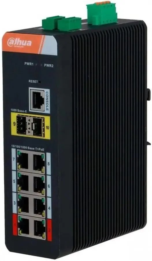 Коммутатор Dahua DH-IS4210-8GT-120 (L2) 8x1Гбит/с 2SFP 8PoE 120W управляемый