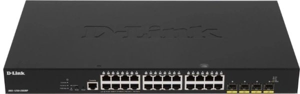 Коммутатор управляемый D-Link DGS-1250-28XMP/RU/A1A 24x1Гбит/с 4SFP+ 24PoE 370W