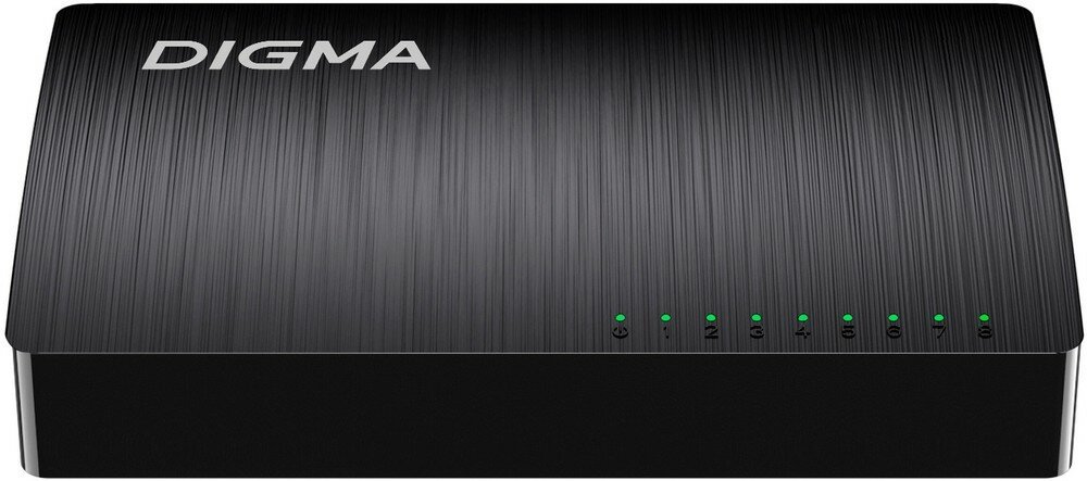 Коммутатор неуправляемый Digma DSW-108GE DSW-108GEV2 (L2) 8x1Гбит/с