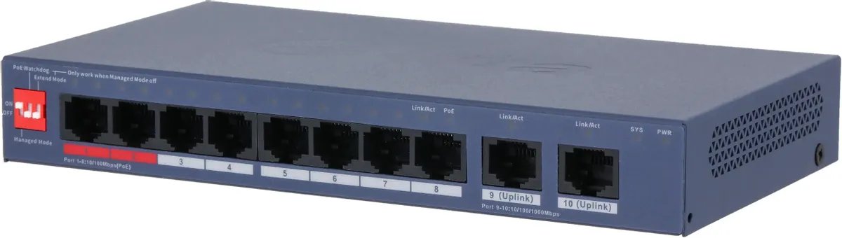 Коммутатор Dahua DH-CS4010-8ET2GT-110 управляемый