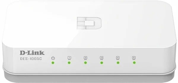 Коммутатор неуправляемый D-Link DES-1005C DES-1005C/C2A 5x100Мбит/с