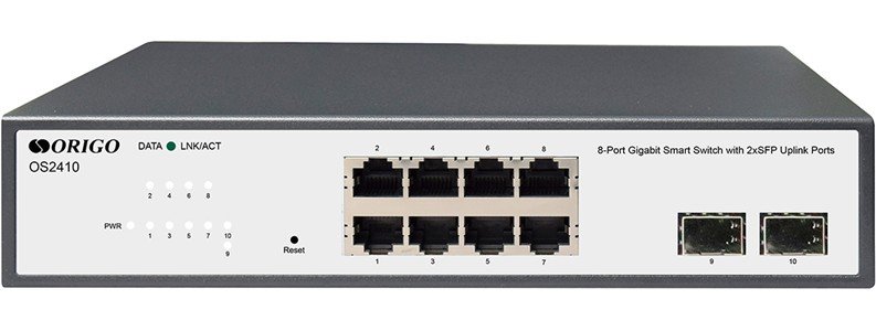 Коммутатор настраиваемый Origo OS2410 OS2410/A1A 8x1Гбит/с 2SFP
