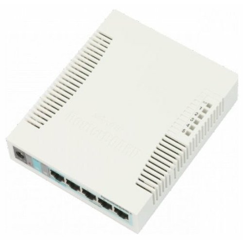 MikroTik RB260GS Коммутатор RouterBOARD 260GS 5-port Gigabit smart switch with SFP cage, SwOS, plastic case, PSU