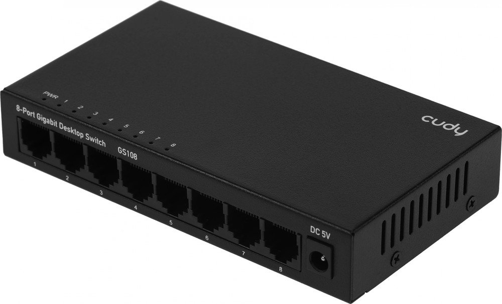 Коммутатор неуправляемый Cudy GS108 (L2) 8x1Гбит/с