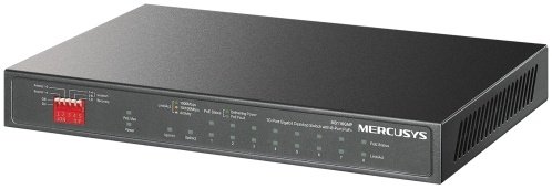 Коммутатор Mercusys MS110GMP 10-портовый гигабитный настольный с 8 портами PoE+