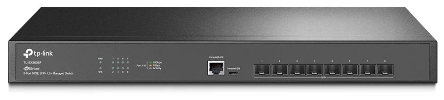 Коммутатор TP-Link (TL-SX3008F) 8SFP+ управляемый