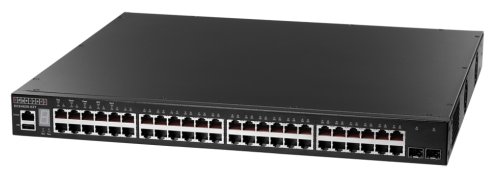 Коммутатор Edge-corE (ECS4620-52T) 48 x GE+2 x 10G SFP+,1 x expansion slot (for dual 10G SFP+ ) L3 Stackable Switch,1 x RJ45 console,1 x USB type A