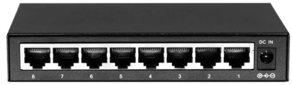 Коммутатор Osnovo SW-10800 2xКомбо(1000BASE-T/SFP) неуправляемый