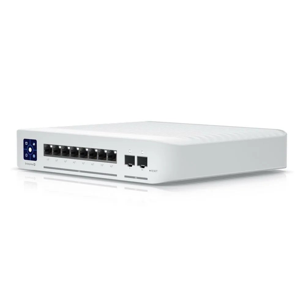 Коммутатор Ubiquiti UniFi (USW-Enterprise-8-PoE) Switch Enterprise 8 PoE в стойку, 8х 2.5G RJ45, 2х 10G SFP+, раздача 120 Вт {6} (074775)