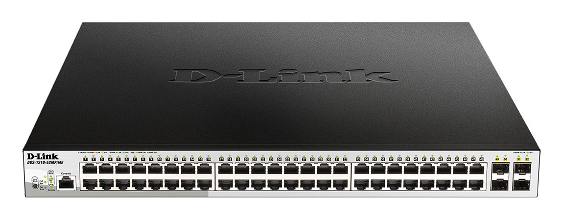 Коммутатор D-Link DGS-1210-52MP/ME/B, управляемый