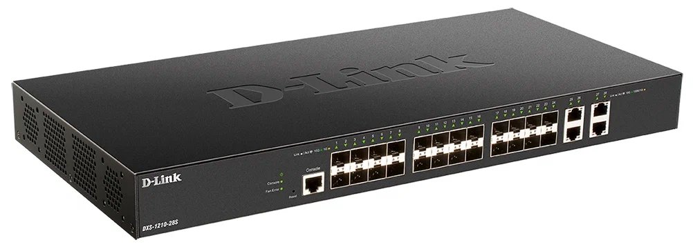 Коммутатор D-Link DXS-1210-28S (DXS-1210-28S/A1A) 4x10G 24SFP+ настраиваемый