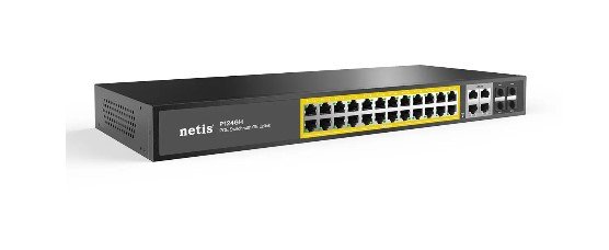 Коммутатор NETIS P124GH 24Port 10/100M POE 4GE Combo