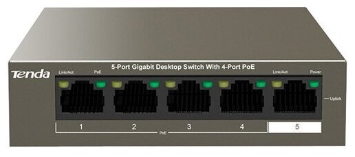 Коммутатор TENDA TEG1105P-4-63W 5Port 1000M 4POE