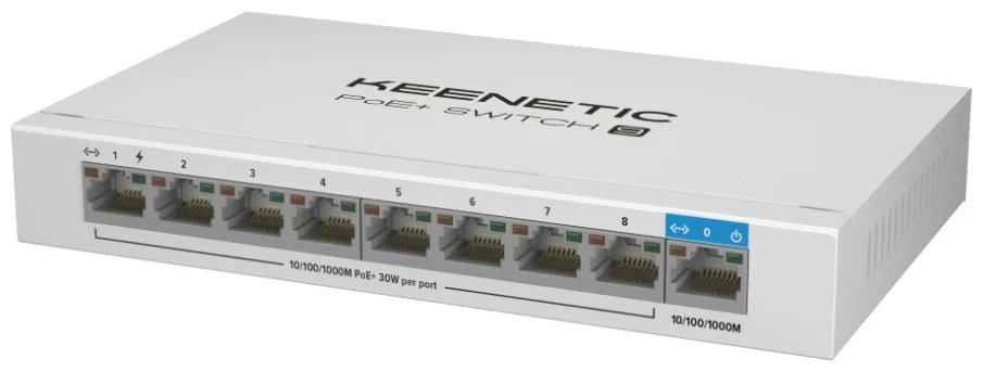 Коммутатор KEENETIC KN-4710 (L2) 9x1Гбит/с 8PoE+ 120W неуправляемый (1/12)