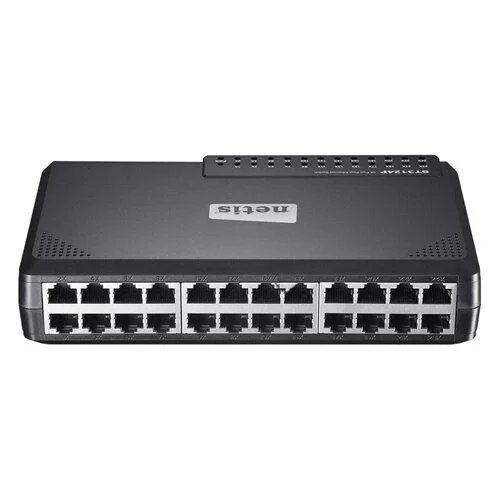 Коммутатор NETIS ST3124P 24-портовый, 100 Мбит/с, неуправляемый, черный (1/10)