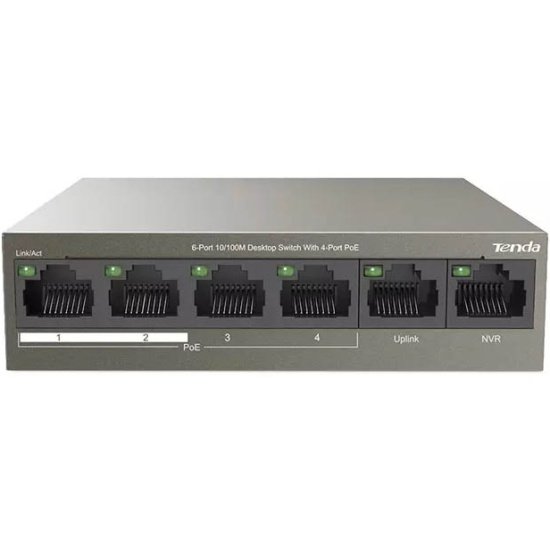 Коммутатор Tenda TEF1106P-4-63W 06 портов
