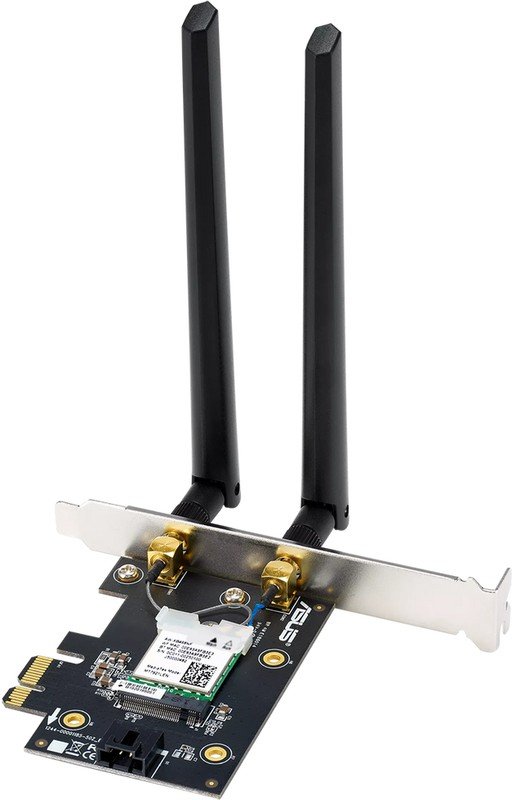 Сетевой адаптер Wi-Fi+ Bluetooth ASUS PCE-BE6500, Wi-Fi 7 BE6500, BT 5.4, PCI-Express x 1