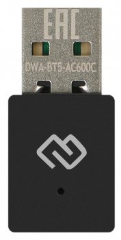 Сетевой адаптер Digma (DWA-AC600C) AC600/USB 2.0/WiFi (ант.внутр.) 1ант.