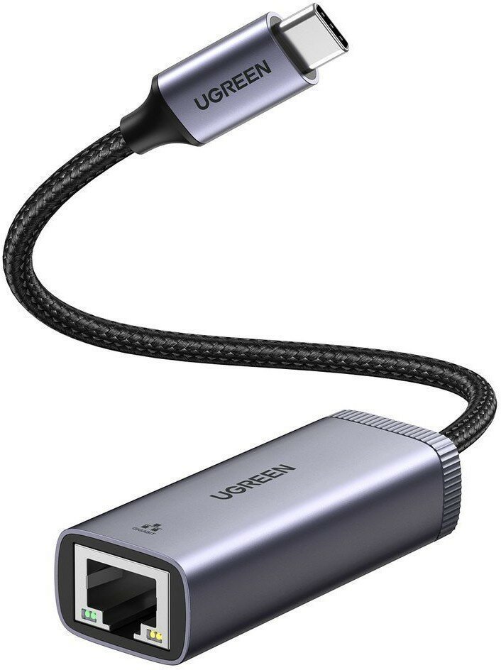 Адаптер UGREEN CM483 40322 USB-C Gigabit Ethernet Adapter Gray