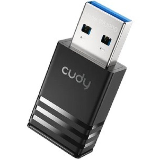Двухдиапазонный USB-адаптер Cudy WU900 1.0 Wi-Fi 6 AX900, 2,4/5ГГц, до 800Мбит/с, USB 2.0