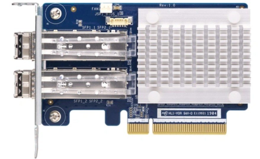 Сетевая карта QNAP QXP-32G2FC Dual-port Fiber Channel adapter, 2 x 32 Gb / s SFP +, PCIe Gen3 x8. For QTS OS Only