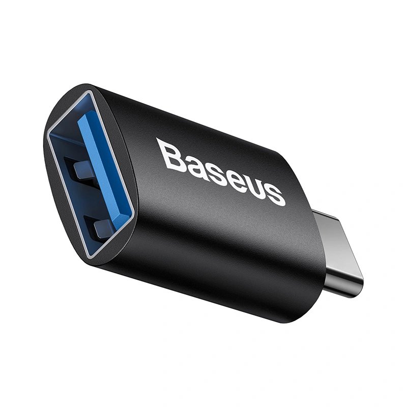 Сетевой адаптер Baseus ZJJQ000001 Ingenuity Series Mini OTG Adaptor Type-C to USB-A 3.1 Black