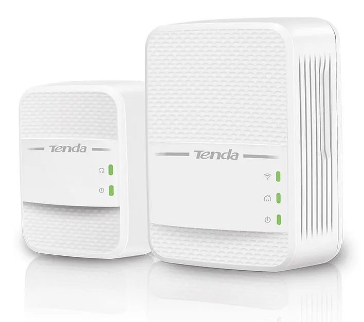 Комплект Powerline адаптер TENDA PH10,PowerLine, AV1000 со встроенной розетко (1/20)