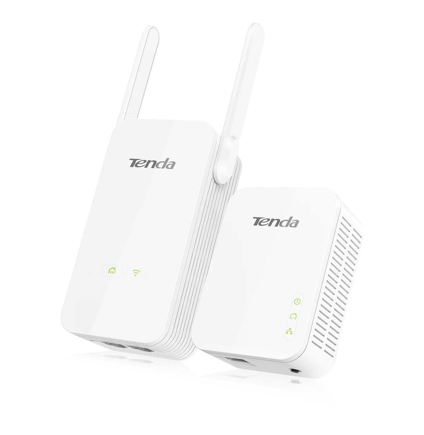 Комплект Powerline адаптер TENDA PH5, основной блок 2,4GHz Up to 300Mbps, 8,9W,2 * 3dBi, доп.блок 1 * 10/100/1000 Mbps RJ45, 3,2W, белый (1/20)