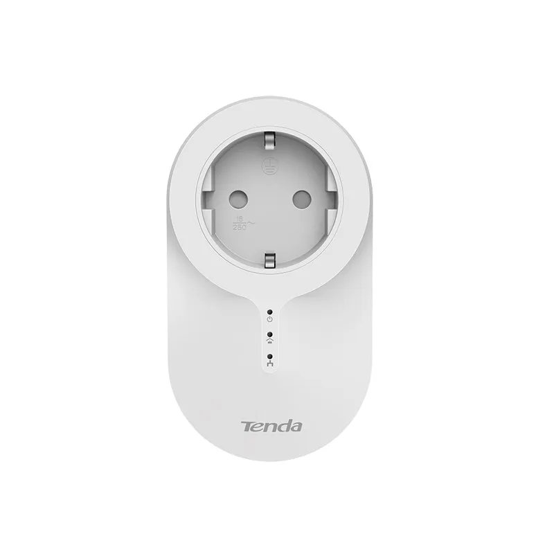 Набор PowerLine адаптеров Tenda PH6, AV1000 со встроенной розеткой. GE порт; совместимость с Home Plug AV2