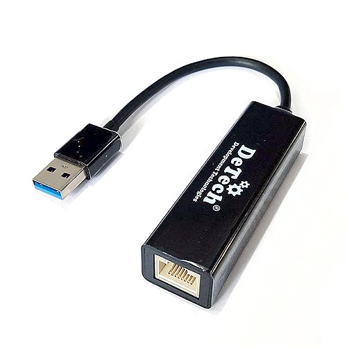Адаптер DeTech USB 3.0 на RJ45 1000 Мбит/с