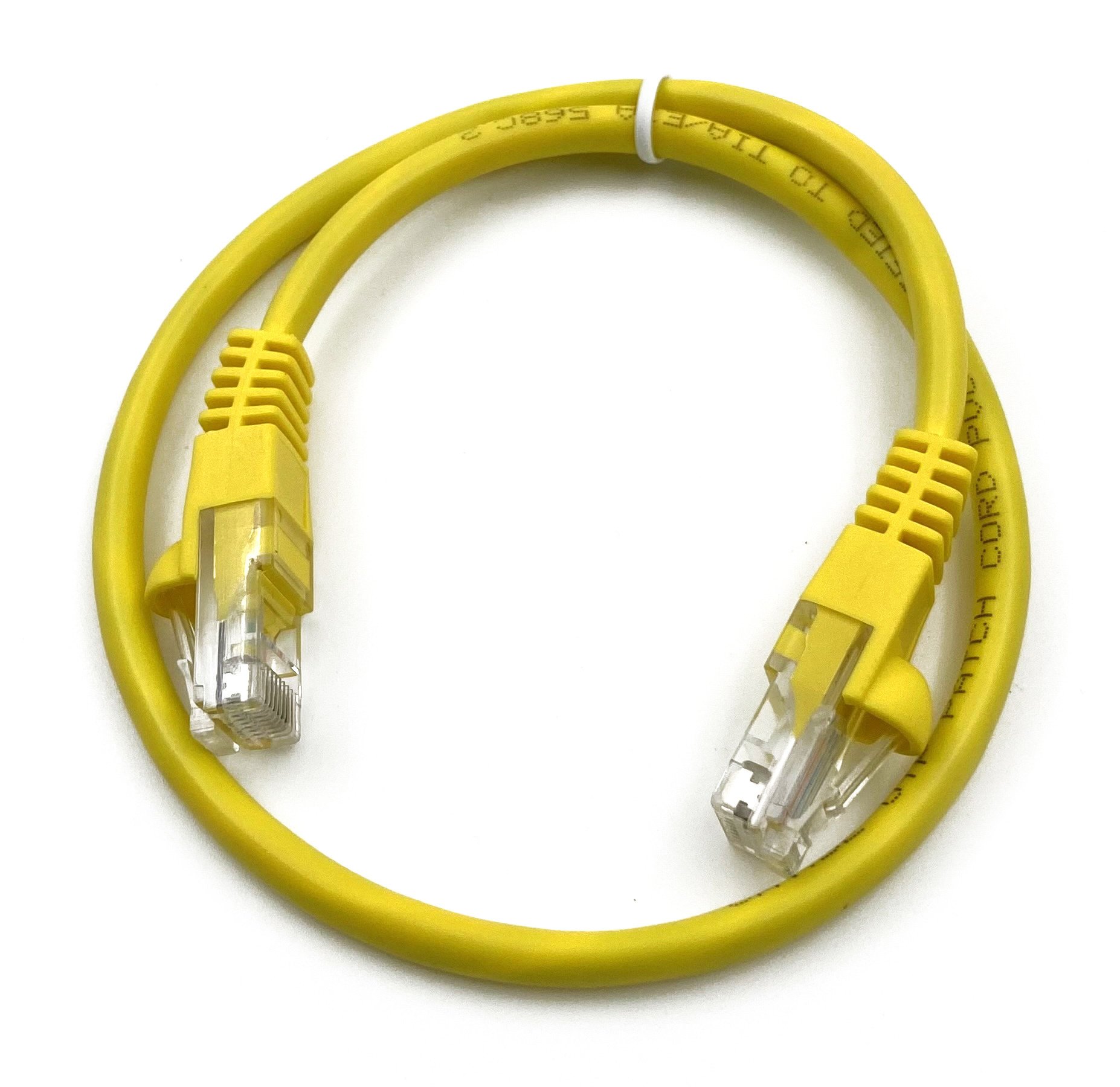 Патч-корд Buro (UTP-5E-0,5M-Y) UTP 4 пары cat5E CCA molded 0.5м желтый RJ-45 (m)-RJ-45 (m)