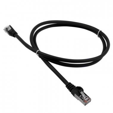 Патч-корд LANMASTER (LAN-PC45/S5E-1.5-BK) LSZH FTP кат.5e, 1.5 м, черный
