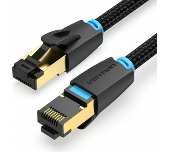 Патч-корд Vention IKGBH прямой SFTP cat.8 RJ45 - 2м. Черный