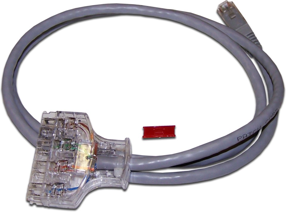 Патч-корд LANMASTER (LAN-45-P4-1.0/6) RJ45-S110P4, кат. 6, 1.0 метр
