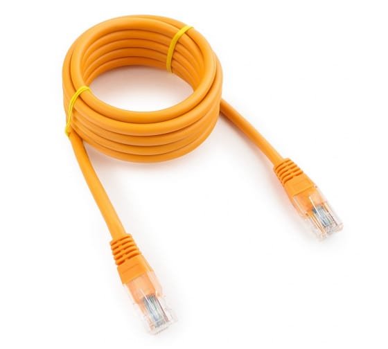 Патч-корд UTP Cablexpert PP12-2M/O кат.5e, 2м, литой, многожильный (оранжевый)