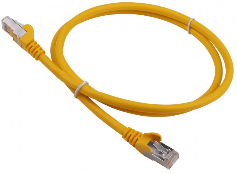 Патч-корд Lanmaster FTP LAN-PC45/S6A-2.0-YL вилка RJ-45-вилка RJ-45 кат.6А 2м желтый LSZH (уп.:1шт)
