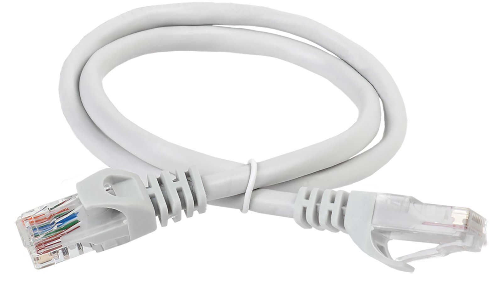 Патч-корд ITK PC01-C5EU-2M кат.5E UTP 2м серый